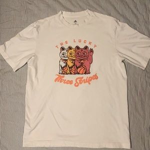 Adidas Lucky Three Stripes T-Shirt Sz: M
